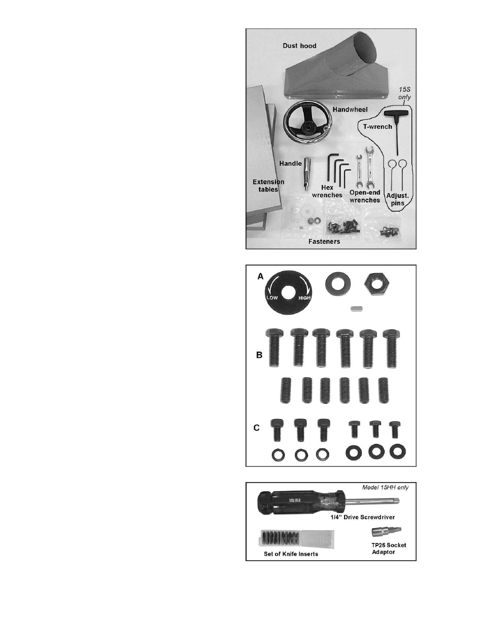 Unpacking | Powermatic 15HH User Manual | Page 7 / 40