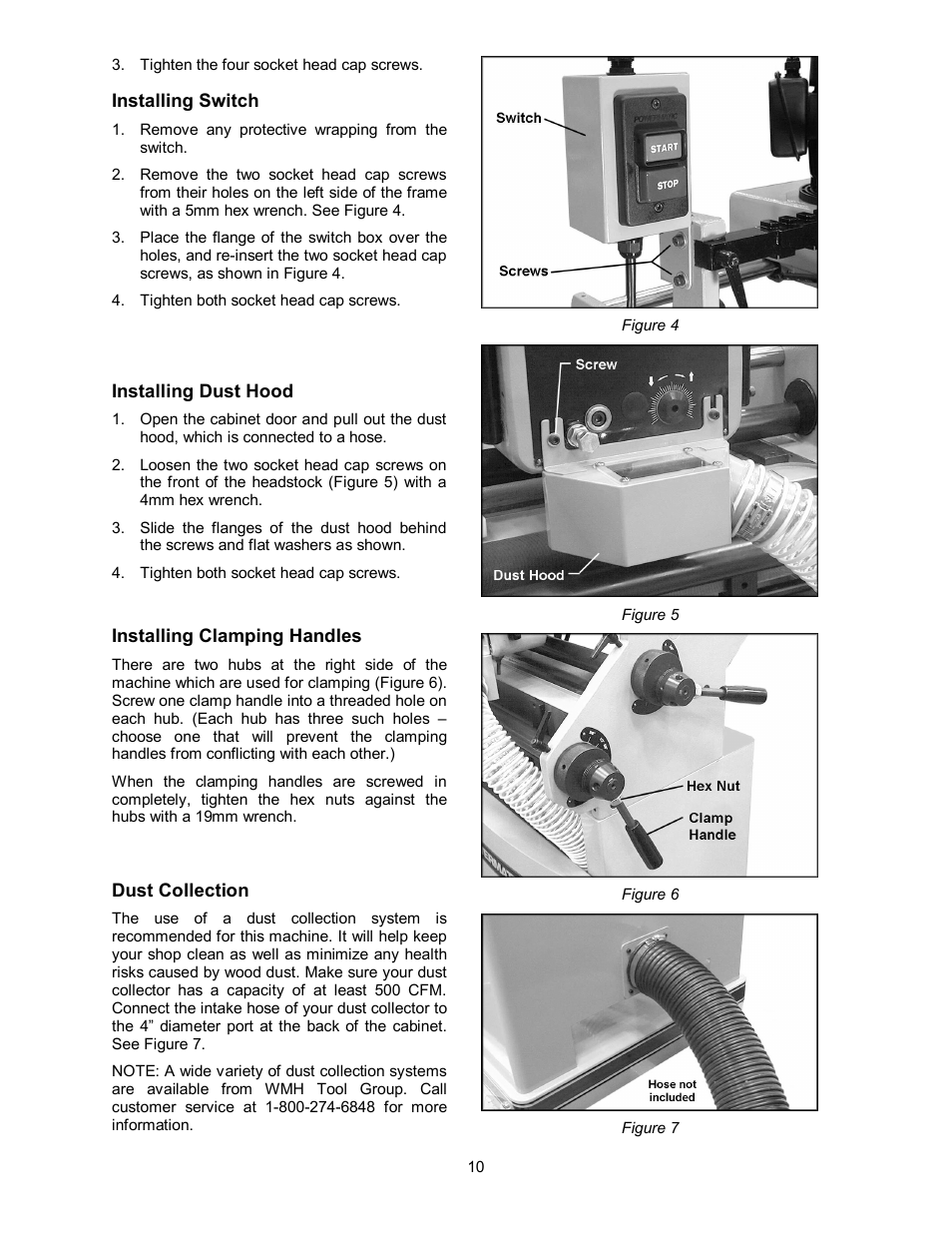 Powermatic Single End Dovetailer DT45 User Manual | Page 10 / 32
