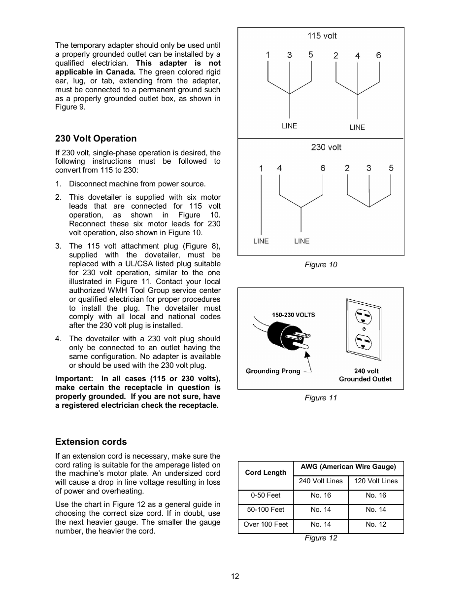 Powermatic Single End Dovetailer DT45 User Manual | Page 12 / 32
