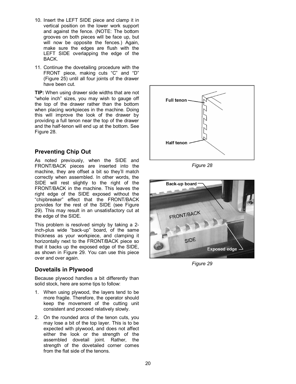 Powermatic Single End Dovetailer DT45 User Manual | Page 20 / 32