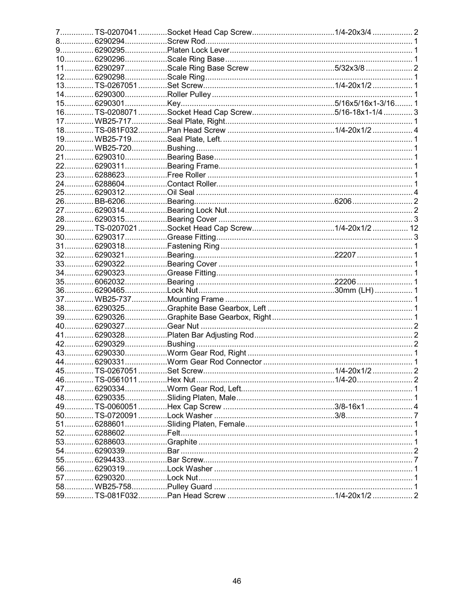 Powermatic WB-43 User Manual | Page 46 / 68