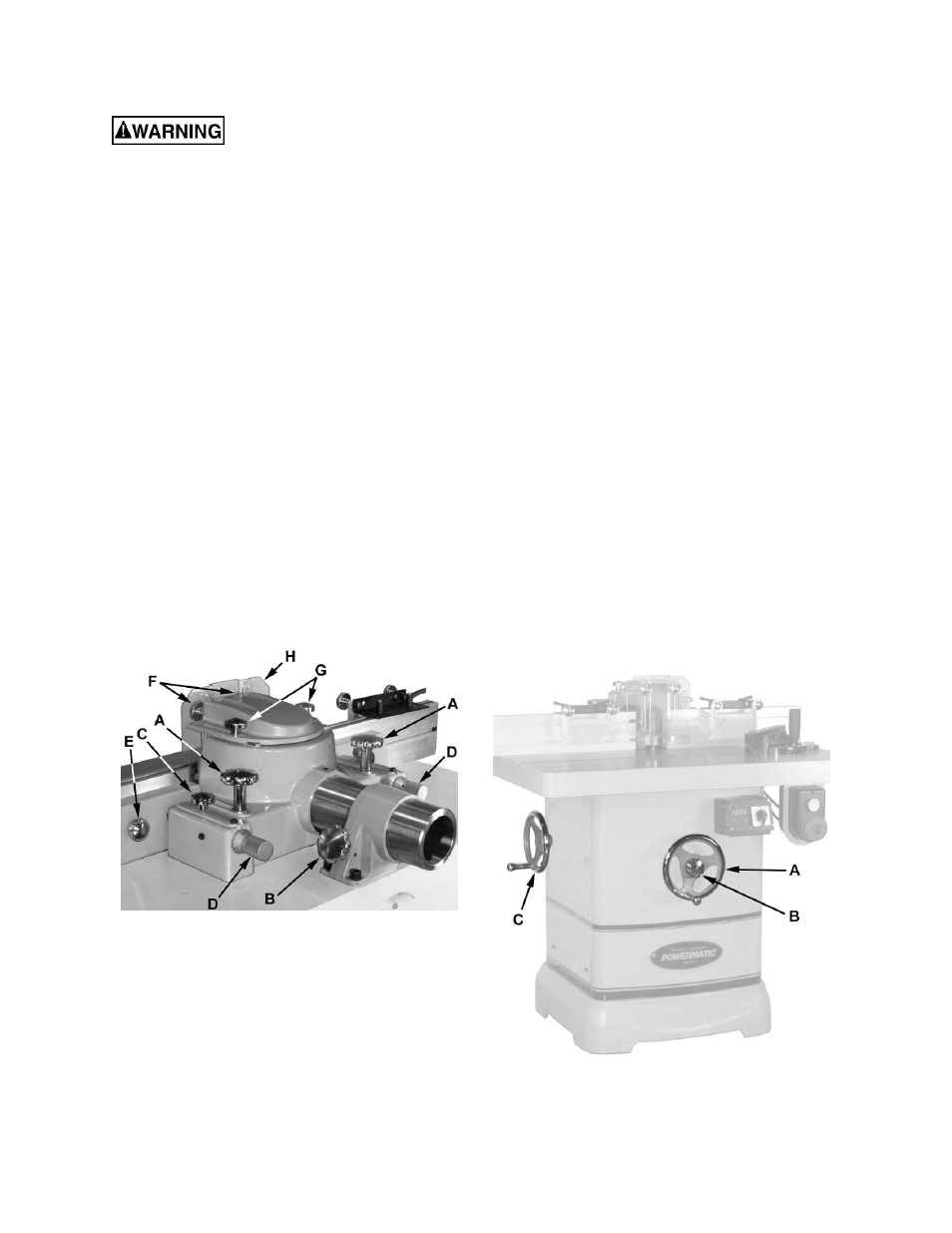 Adjustments, Fence assembly movement, Handwheel adjustments | Powermatic 2700 User Manual | Page 11 / 52