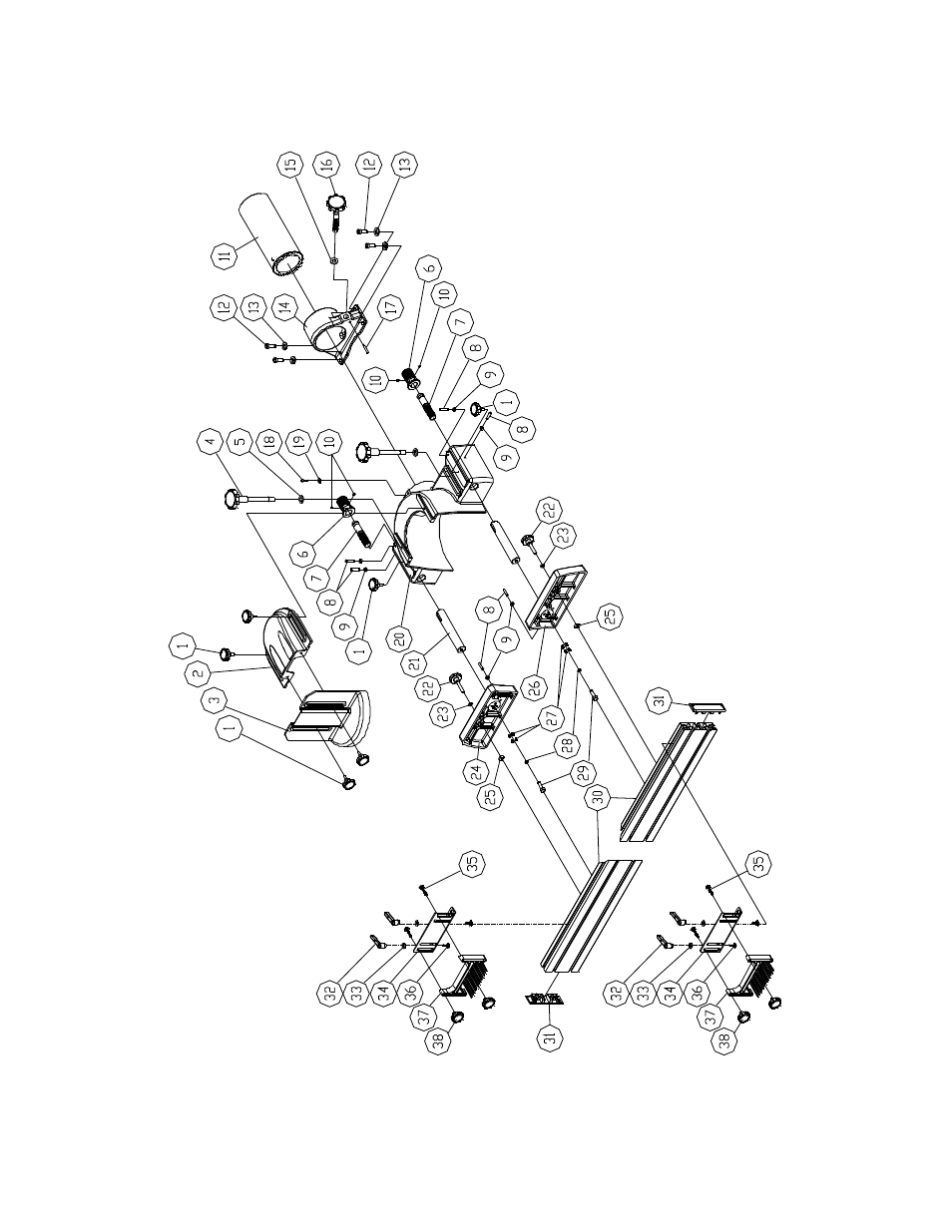 Fence – assembly drawing | Powermatic 2700 User Manual | Page 37 / 52