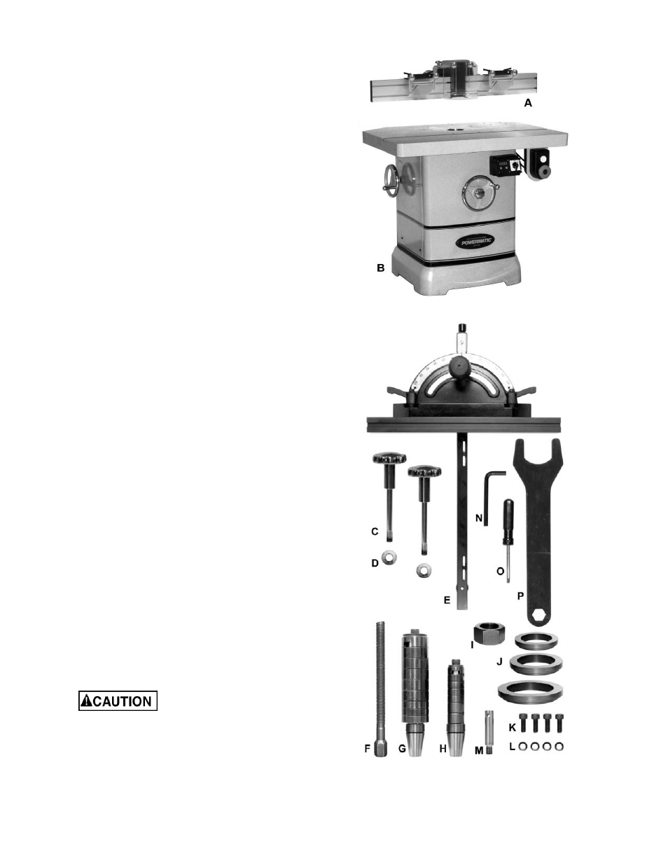 Unpacking, Shipping contents, Installing | Powermatic 2700 User Manual | Page 8 / 52