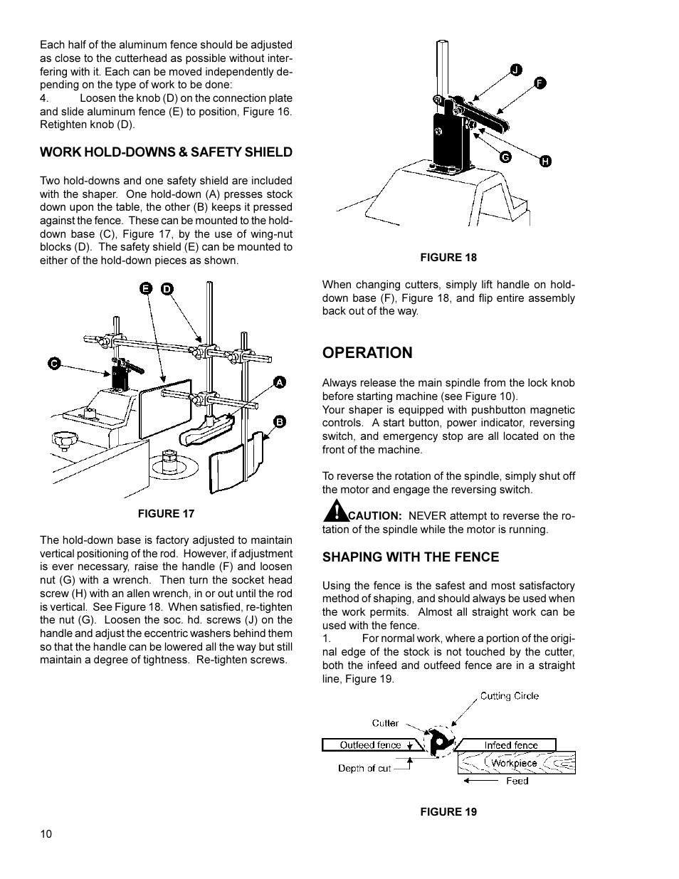 Operation | Powermatic 29 User Manual | Page 10 / 28
