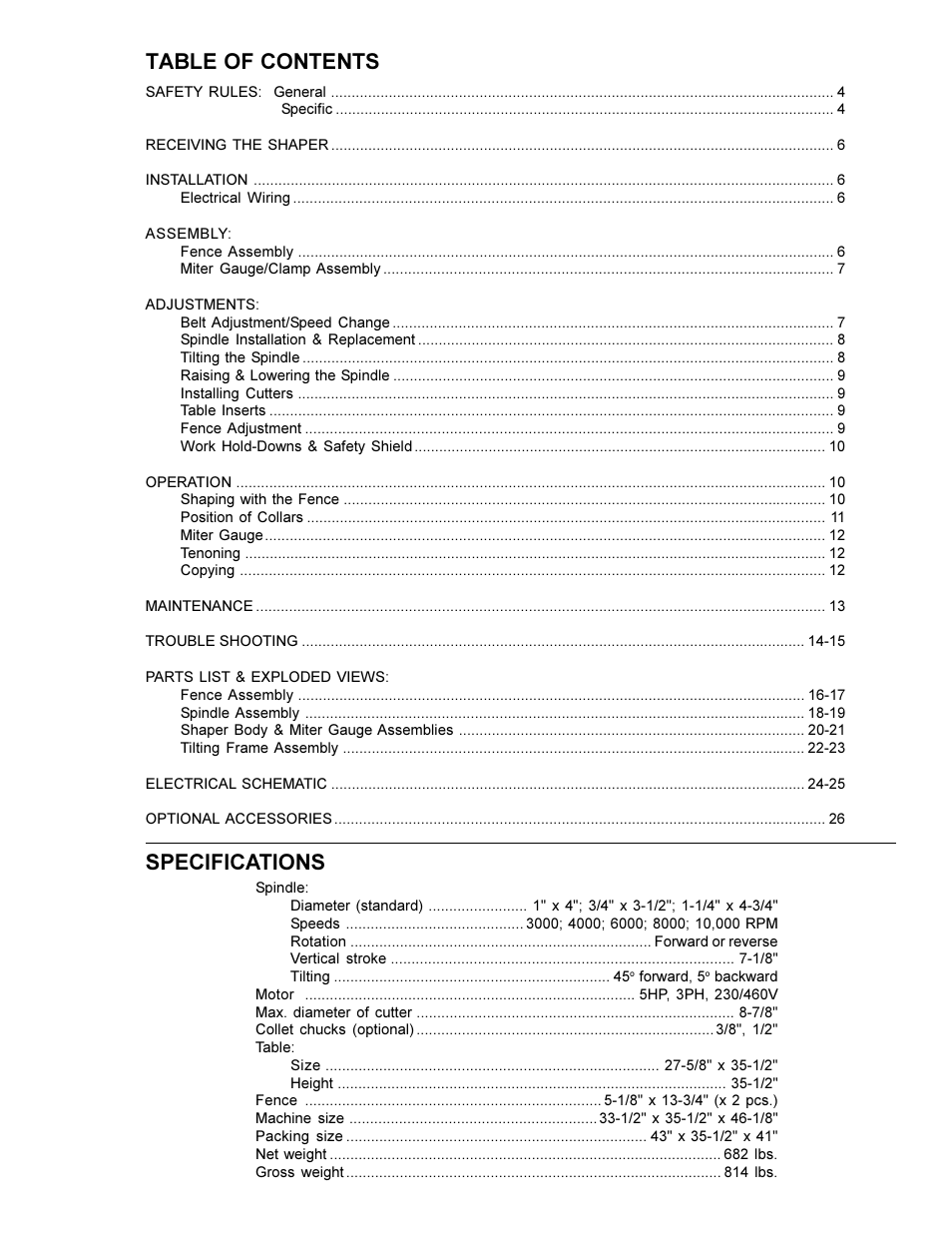 Powermatic 29 User Manual | Page 3 / 28