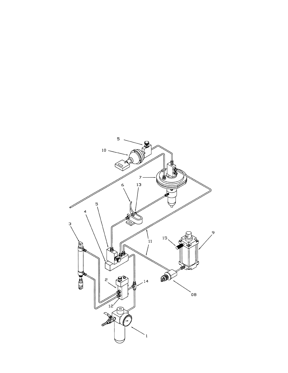 Air control assembly, Parts list: air control assembly (1632 sander) | Powermatic 1632 User Manual | Page 13 / 28