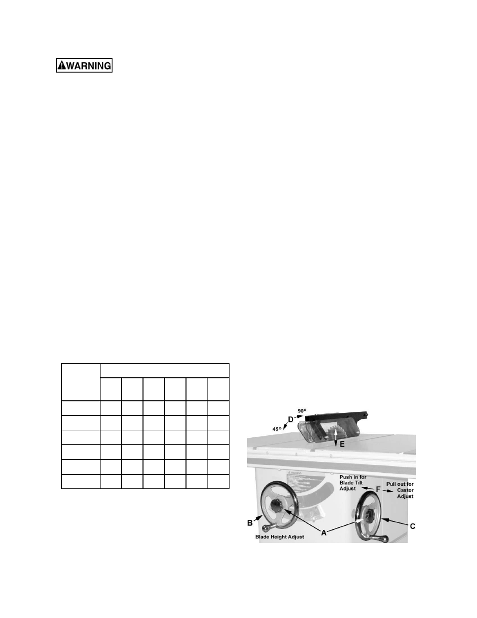 Grounding instructions, Adjustments | Powermatic PM2000 User Manual | Page 14 / 44
