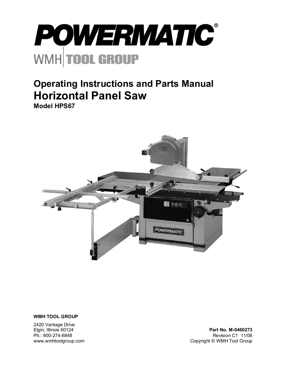 Powermatic HPS67 User Manual | 48 pages