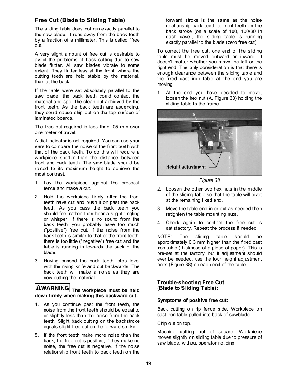 Powermatic HPS67 User Manual | Page 19 / 48