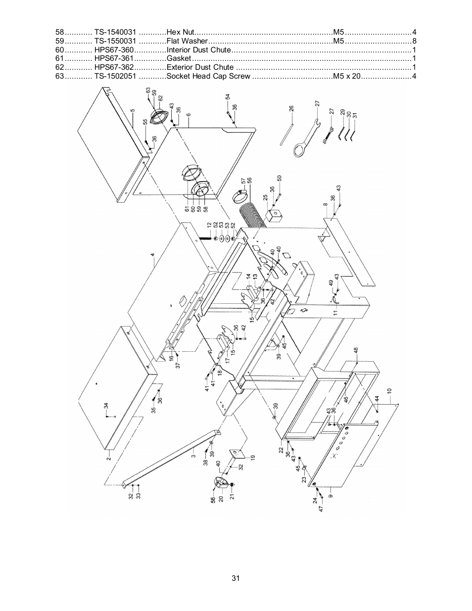 Powermatic HPS67 User Manual | Page 31 / 48