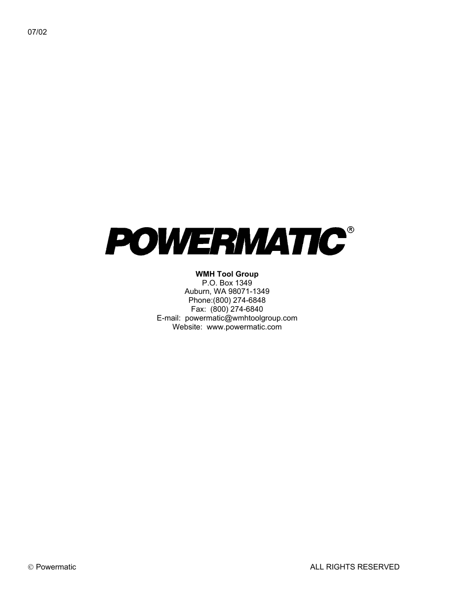 Powermatic 31A User Manual | Page 28 / 28