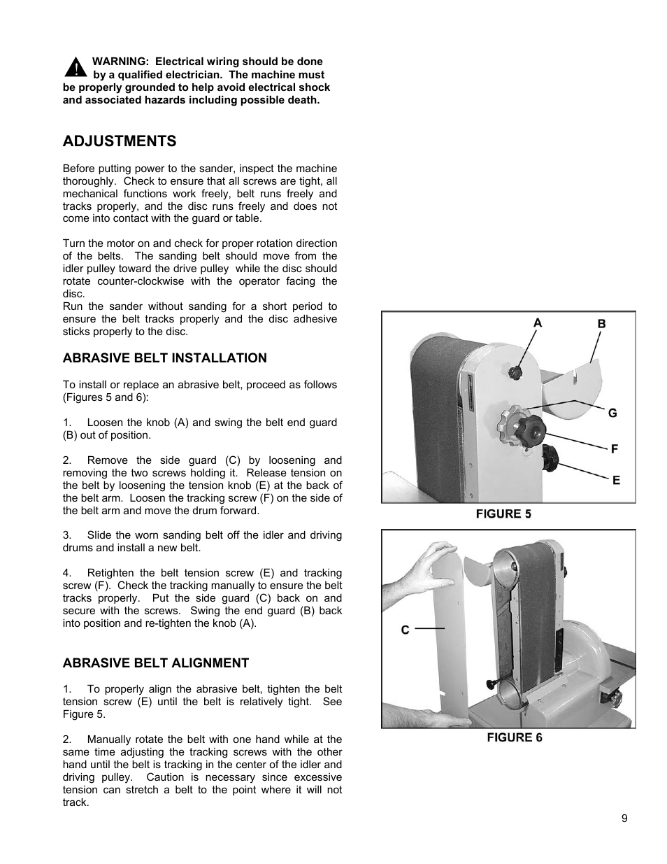 Adjustments | Powermatic 31A User Manual | Page 9 / 28