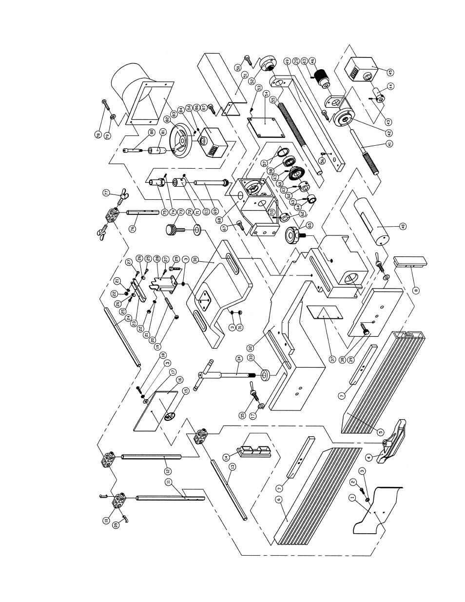 Fence assembly (ts29 shaper) | Powermatic TS29 User Manual | Page 25 / 40