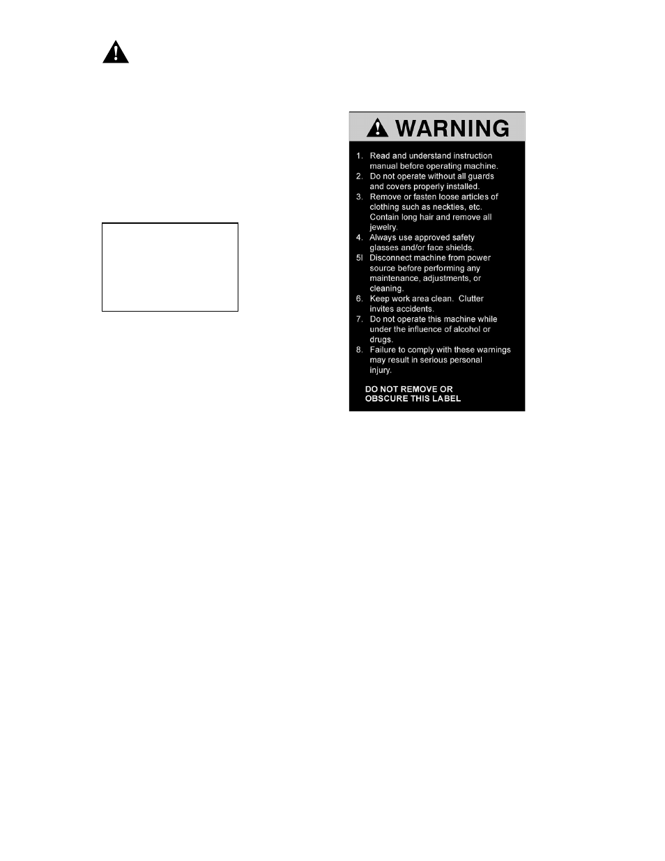 Safety | Powermatic TS29 User Manual | Page 7 / 40