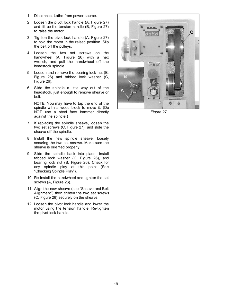 Powermatic 3520B User Manual | Page 19 / 44