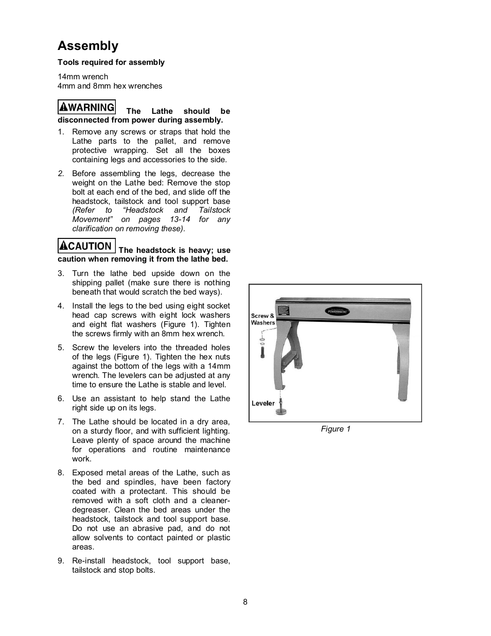 Assembly | Powermatic 3520B User Manual | Page 8 / 44