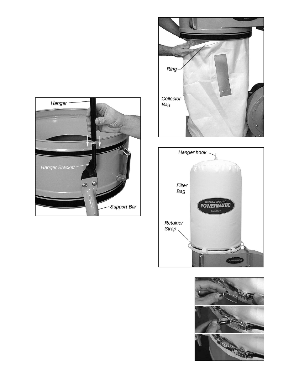 Filter bag system assembly | Powermatic PM1300 User Manual | Page 10 / 24