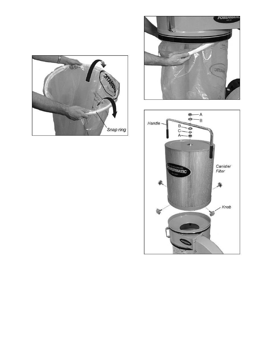 Canister system assembly | Powermatic PM1300 User Manual | Page 11 / 24