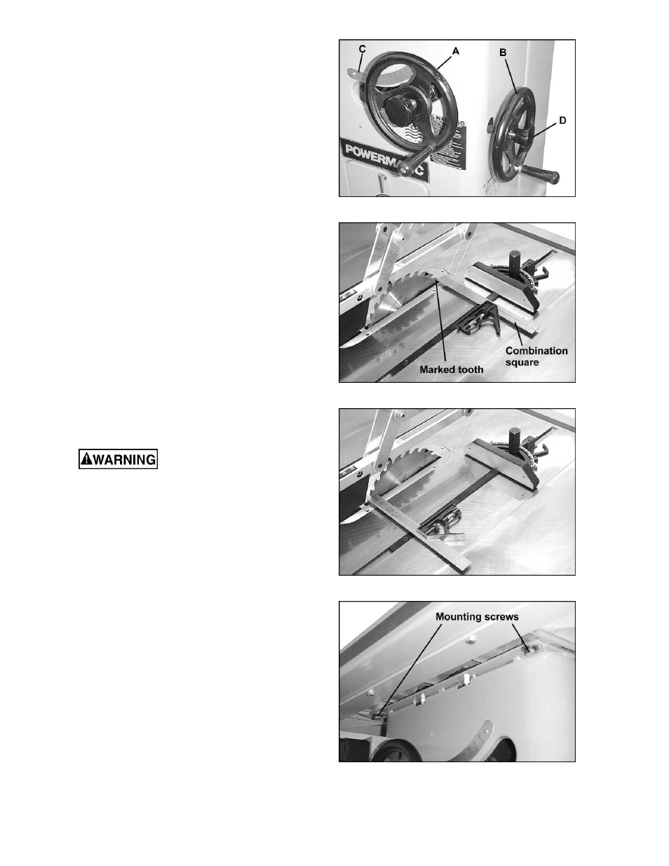 Adjustments | Powermatic 66 User Manual | Page 11 / 40