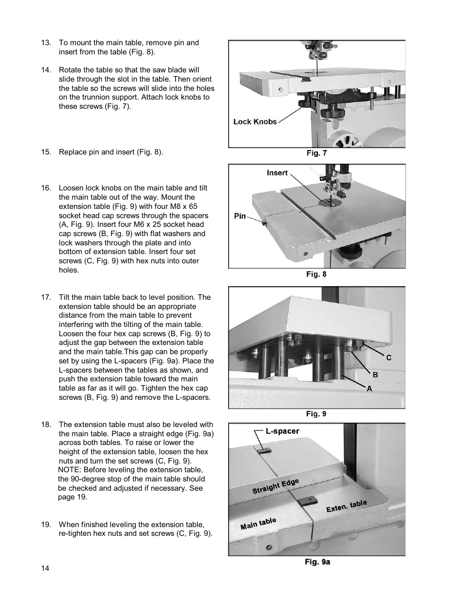 Powermatic WMH TOOL GROUP PWBS14 User Manual | Page 14 / 40