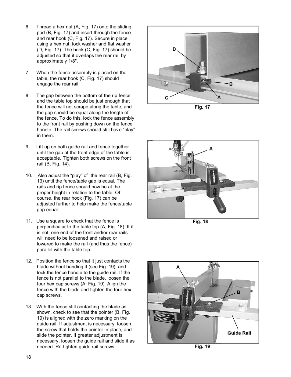 Powermatic WMH TOOL GROUP PWBS14 User Manual | Page 18 / 40