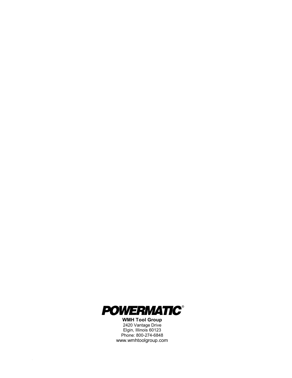 Powermatic WMH TOOL GROUP PWBS14 User Manual | Page 40 / 40