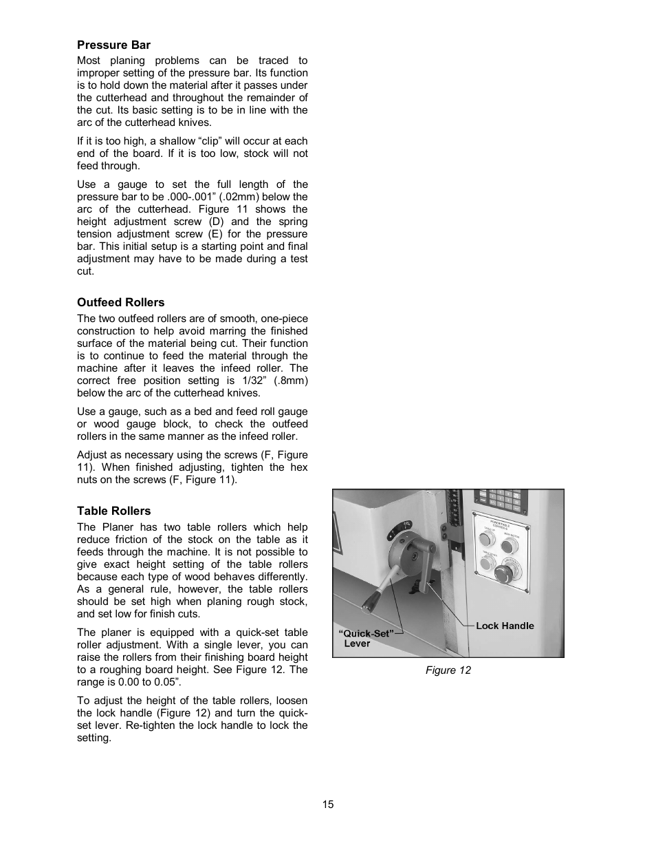 Powermatic WP2510 User Manual | Page 15 / 56