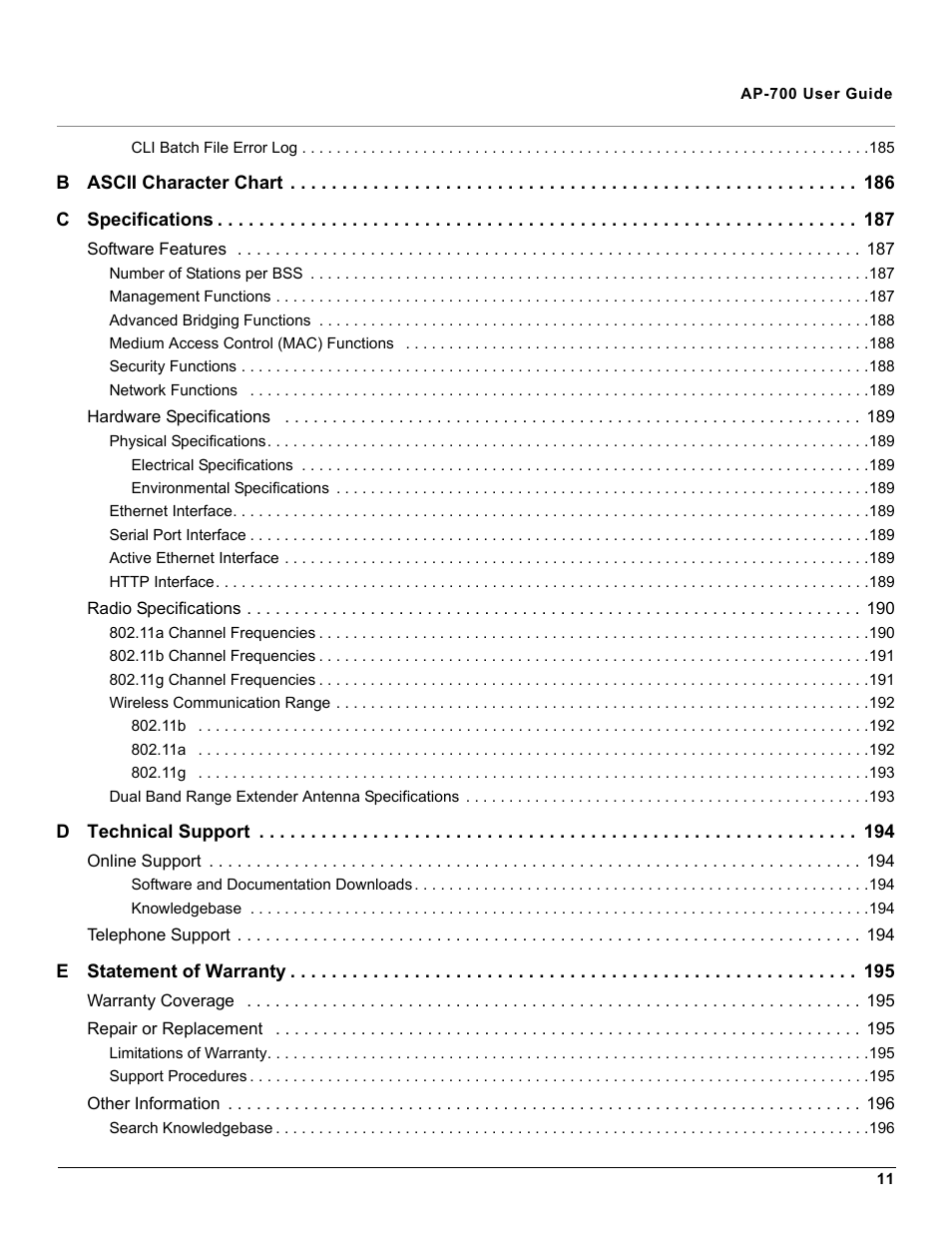 Proxim ORiNOCO AP-700 User Manual | Page 11 / 242