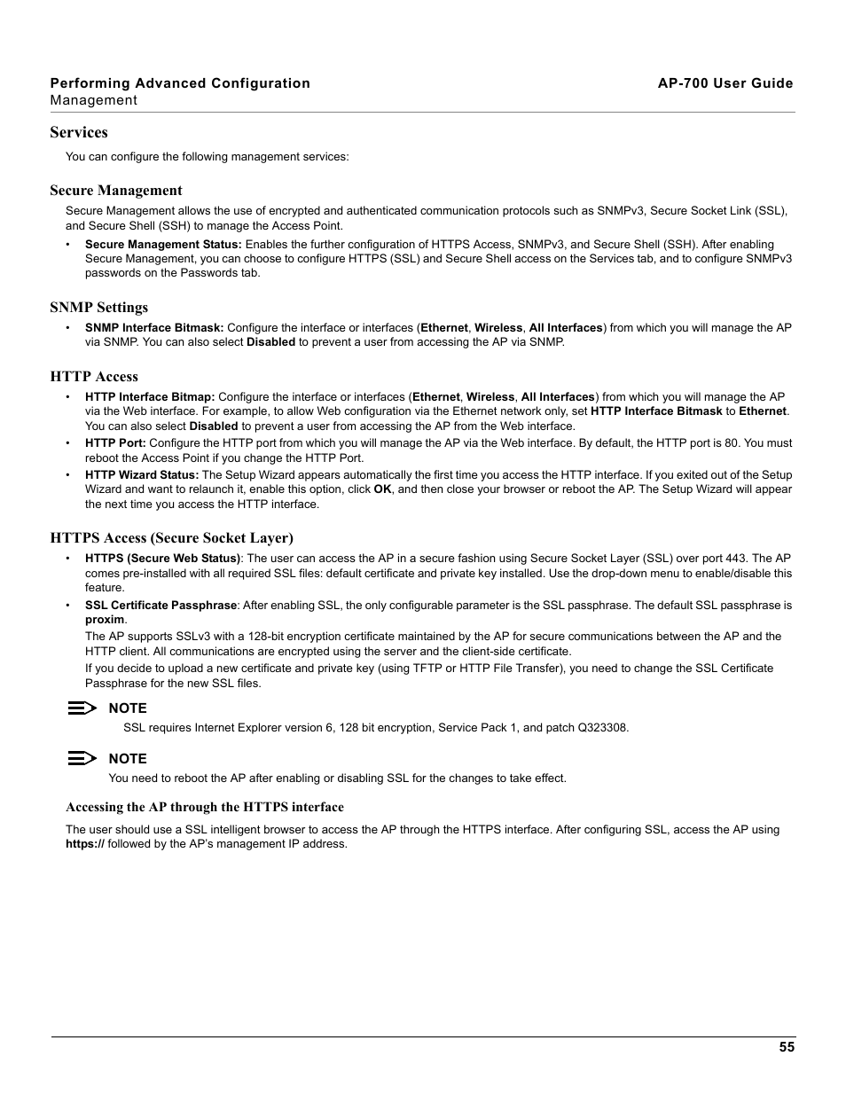 Services | Proxim ORiNOCO AP-700 User Manual | Page 55 / 242