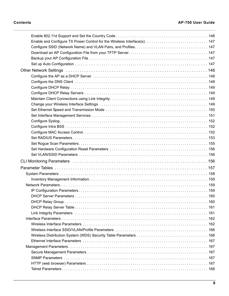 Proxim ORiNOCO AP-700 User Manual | Page 9 / 242