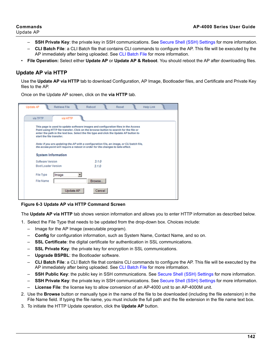 Update ap via http, Update ap via, Http | Proxim AP-4000 User Manual | Page 142 / 235