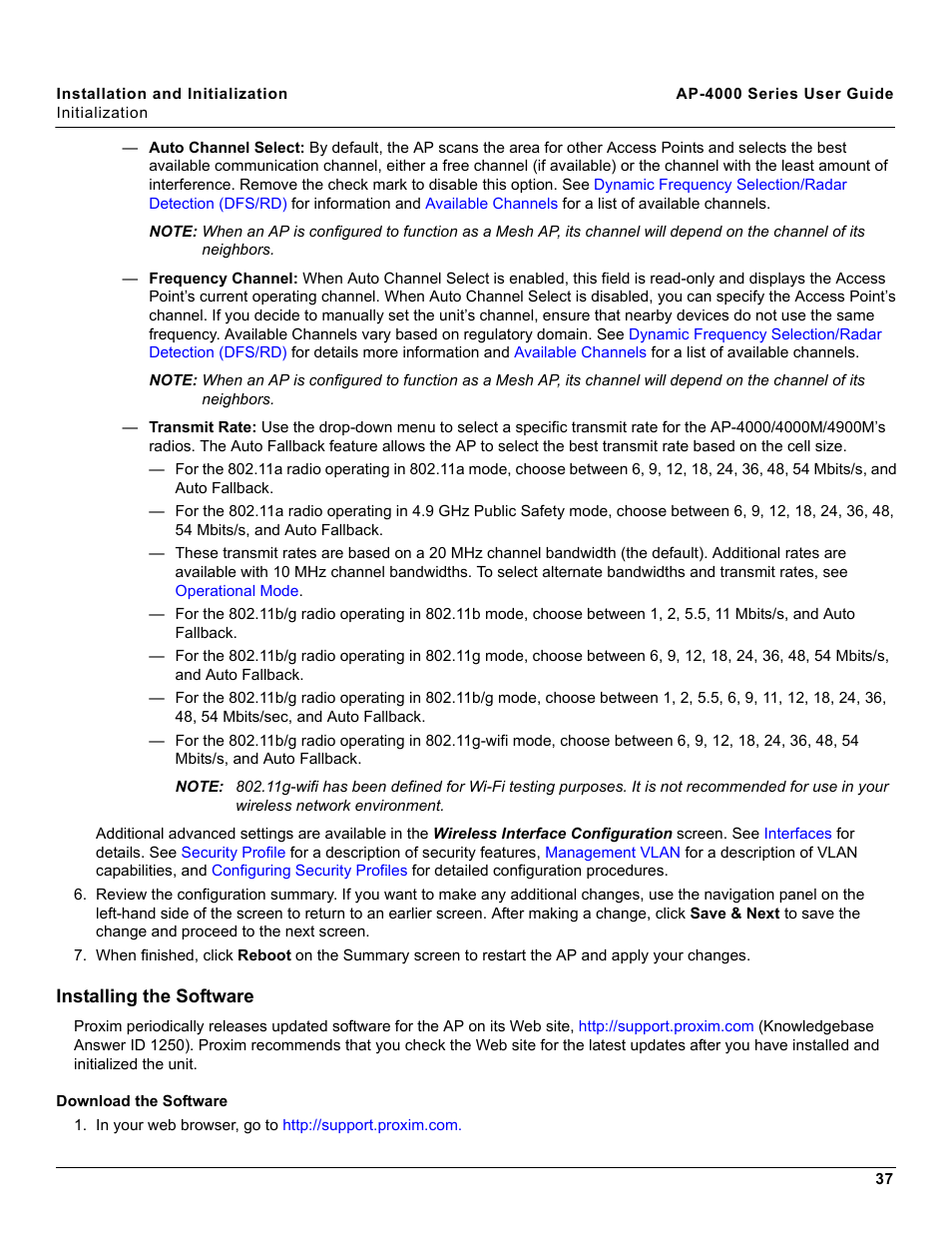 Installing the software, Download the software | Proxim AP-4000 User Manual | Page 37 / 235