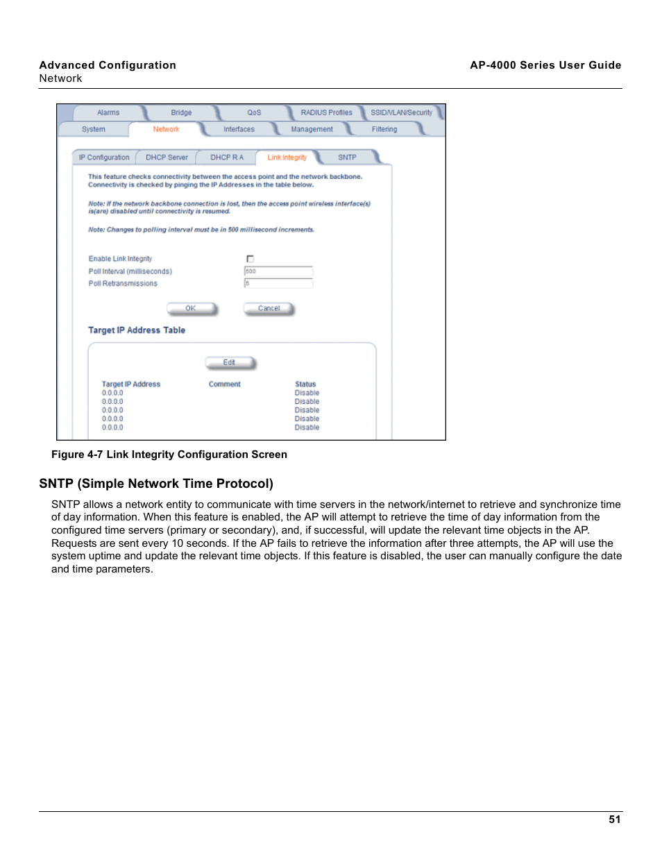 Sntp (simple network time protocol) | Proxim AP-4000 User Manual | Page 51 / 235