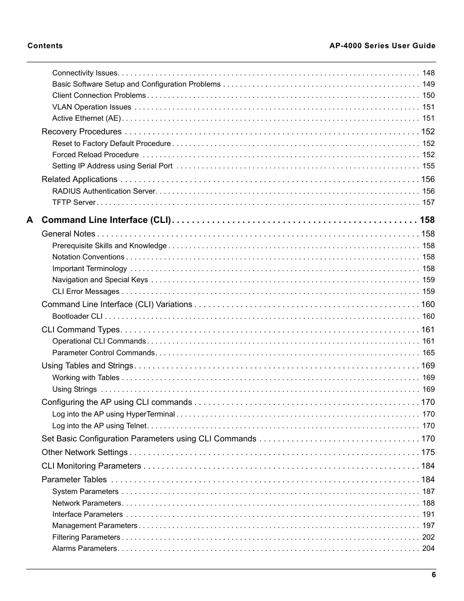 Proxim AP-4000 User Manual | Page 6 / 235