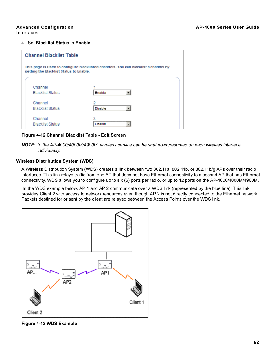Wireless distribution system (wds) | Proxim AP-4000 User Manual | Page 62 / 235