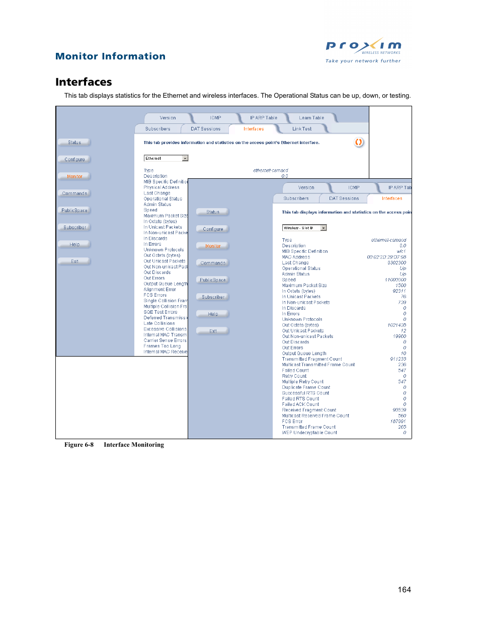 Interfaces | Proxim ORiNOCO AP-2500 User Manual | Page 164 / 250