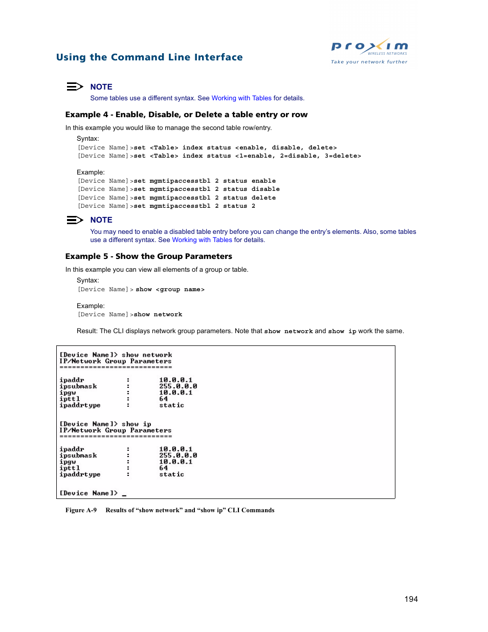 Using the command line interface | Proxim ORiNOCO AP-2500 User Manual | Page 194 / 250