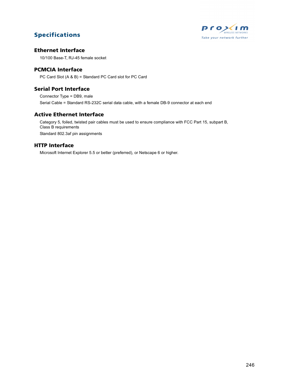 Proxim ORiNOCO AP-2500 User Manual | Page 246 / 250