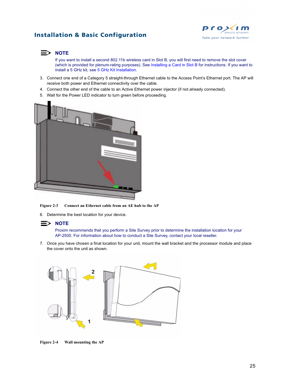 Installation & basic configuration | Proxim ORiNOCO AP-2500 User Manual | Page 25 / 250