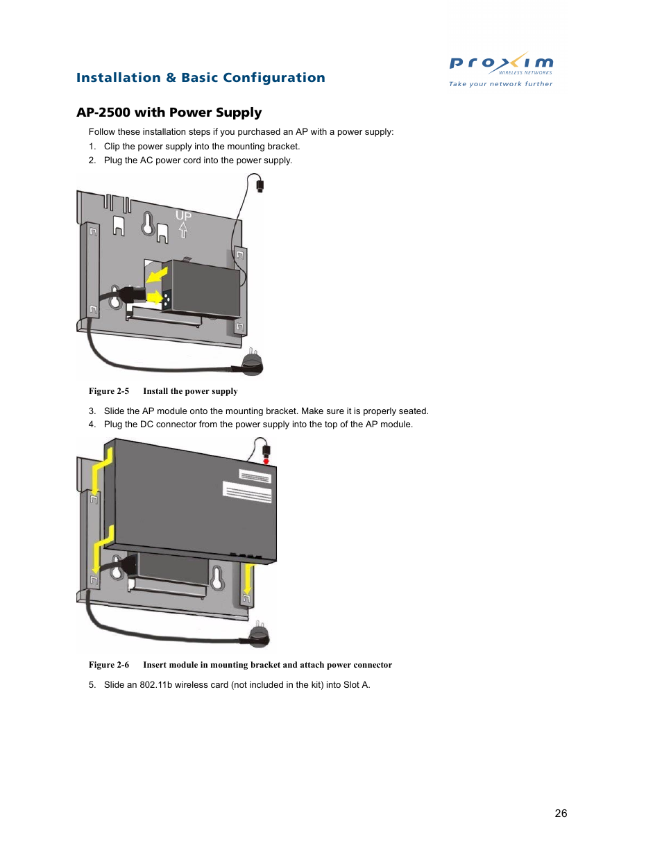 Ap2500 with power supply, Ap-2500 with power supply | Proxim ORiNOCO AP-2500 User Manual | Page 26 / 250