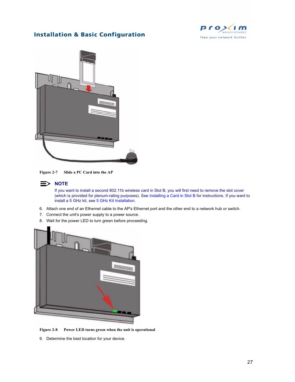 Installation & basic configuration | Proxim ORiNOCO AP-2500 User Manual | Page 27 / 250