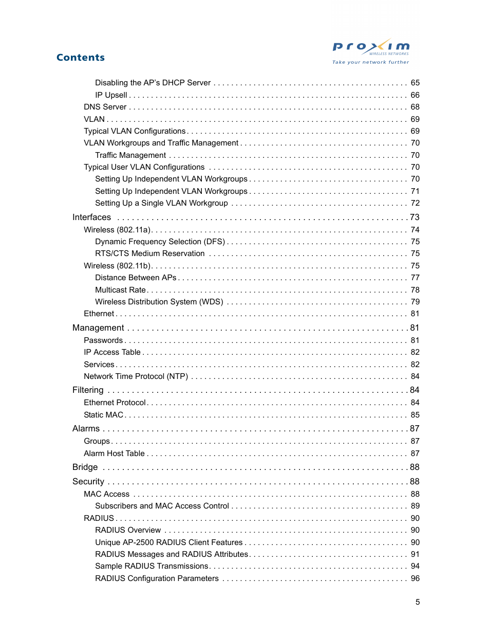 Proxim ORiNOCO AP-2500 User Manual | Page 5 / 250