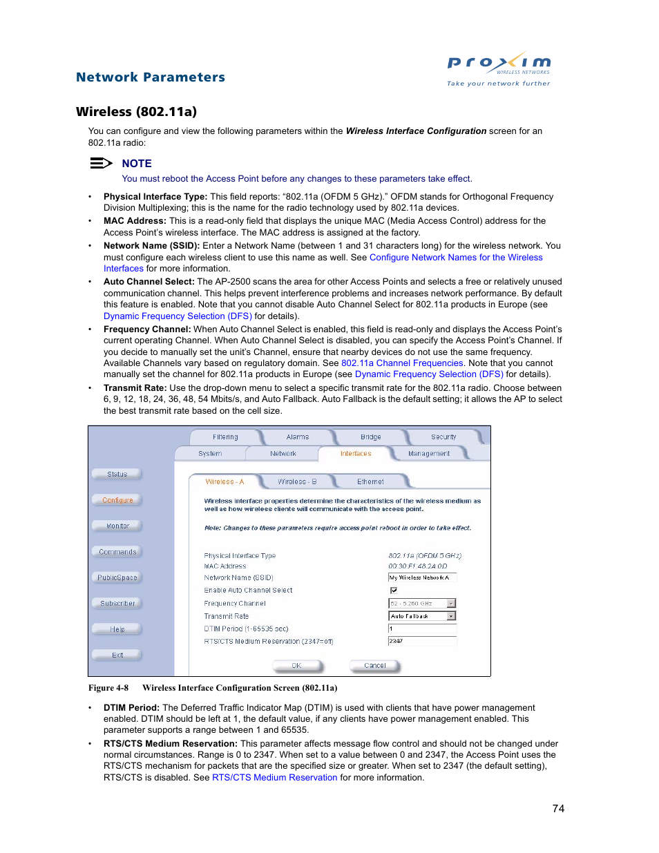 Wireless (802.11a) | Proxim ORiNOCO AP-2500 User Manual | Page 74 / 250