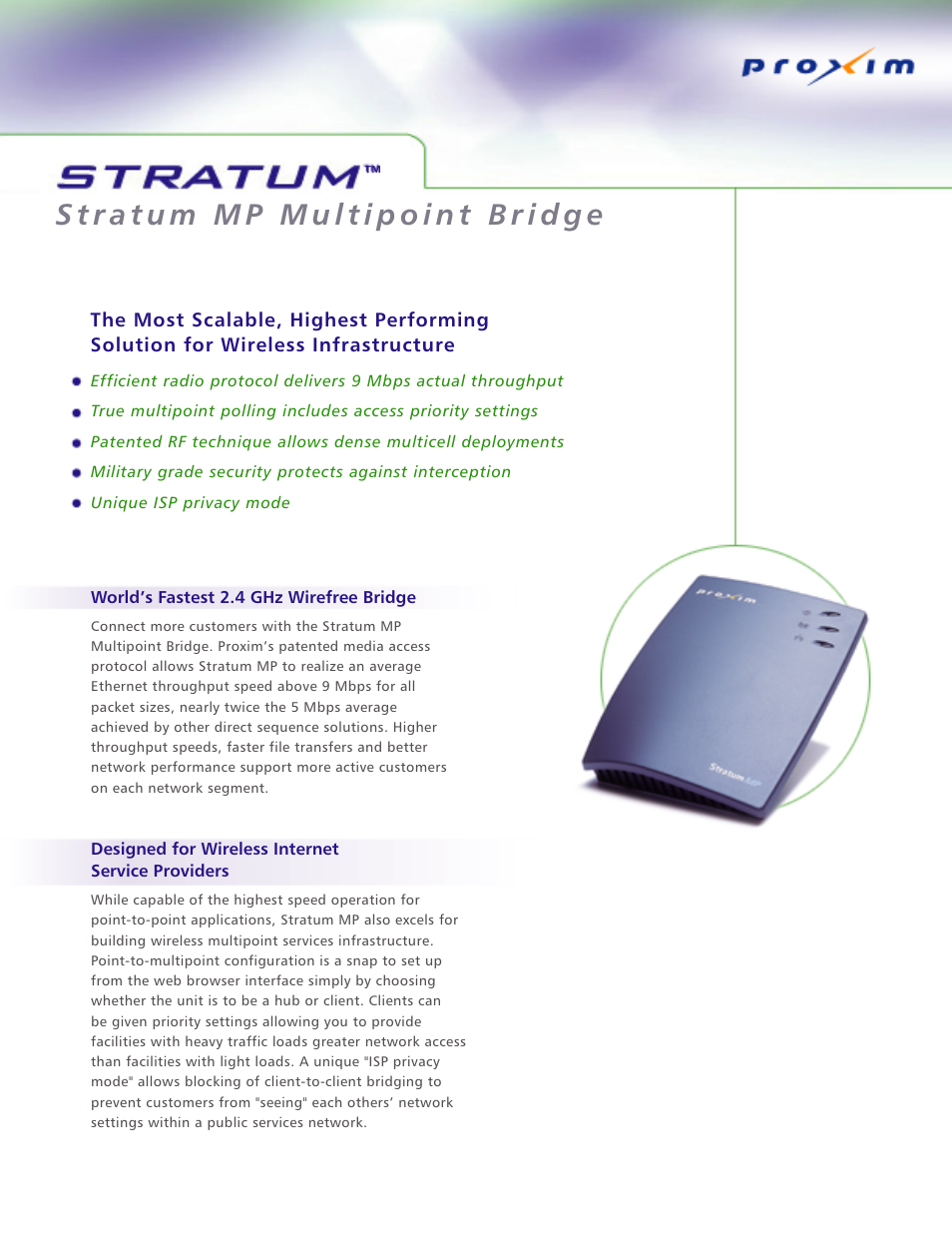 Proxim Stratum User Manual | 4 pages