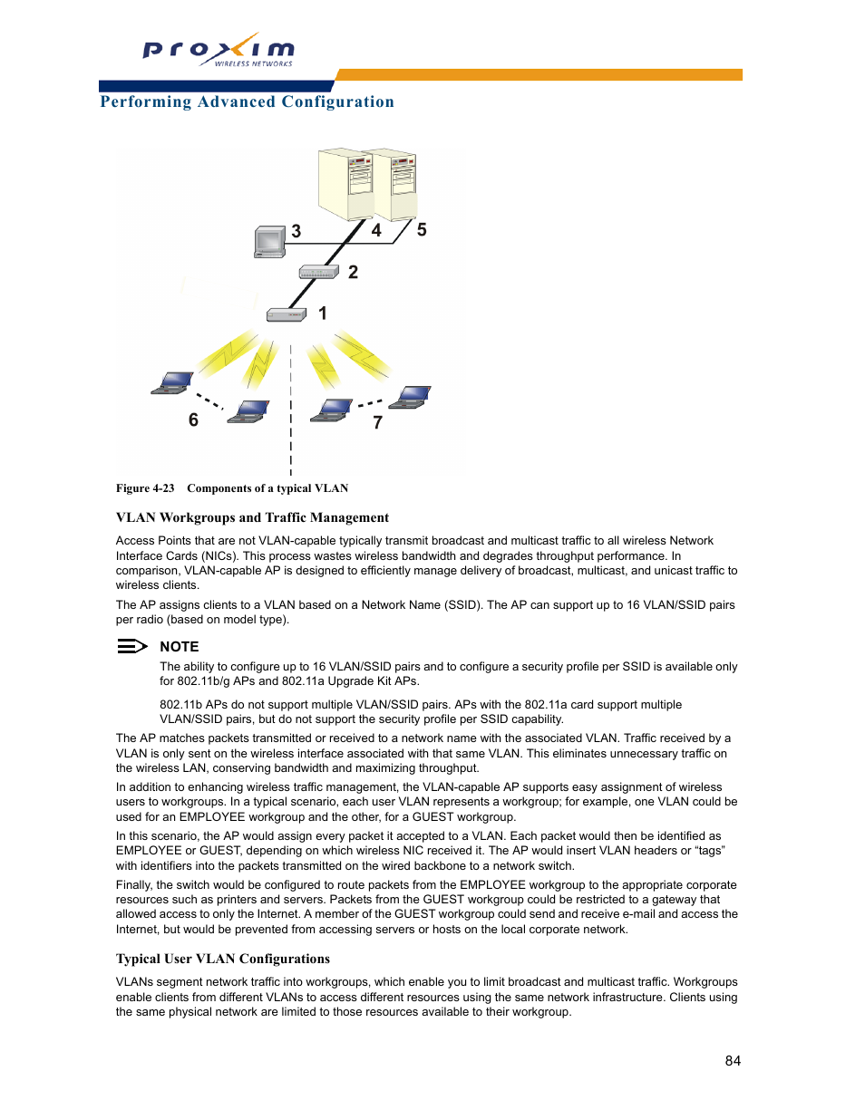 Performing advanced configuration | Proxim ORINOCO AP-2000 User Manual | Page 84 / 244