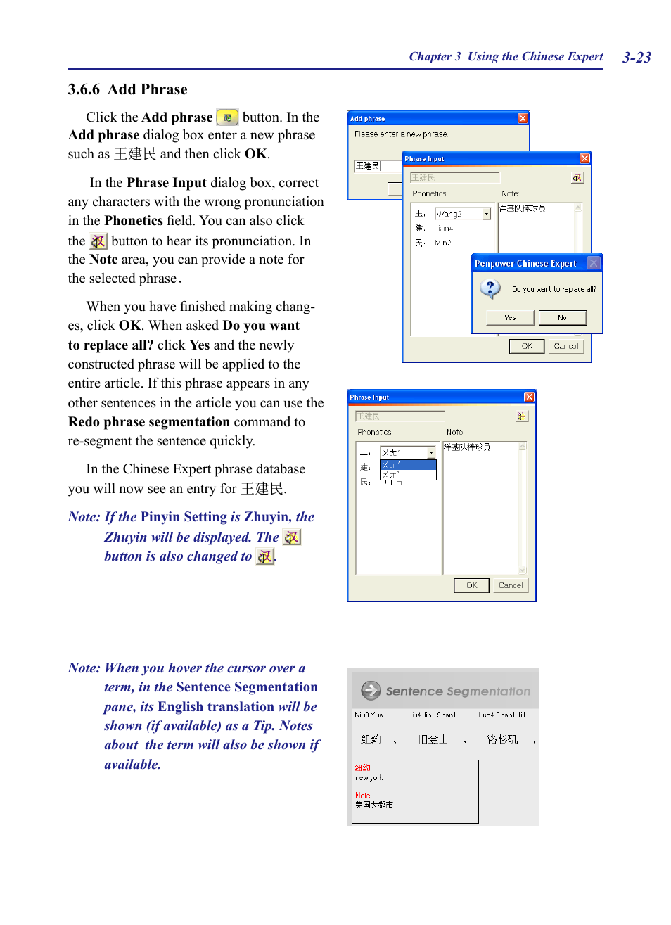 6 add phrase, 6 add phrase -23 | Penpower Chinease Expert PCE Scanner User Manual | Page 36 / 112