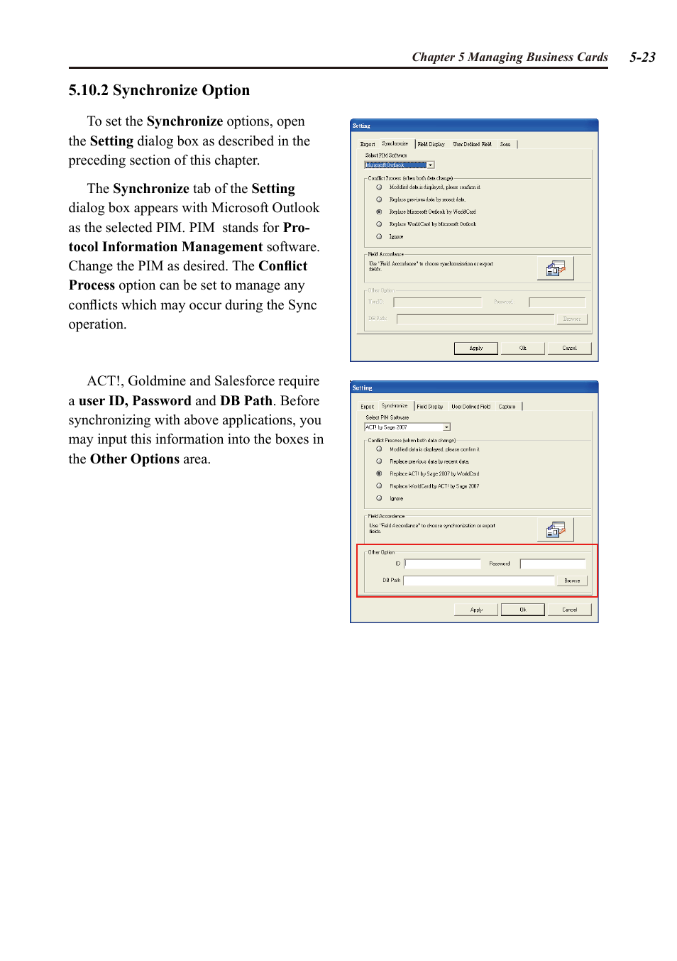 Penpower WorldCard duet User Manual | Page 59 / 82