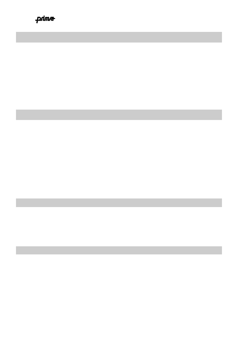Ingredients 3 | Prima ABM10 User Manual | Page 6 / 43