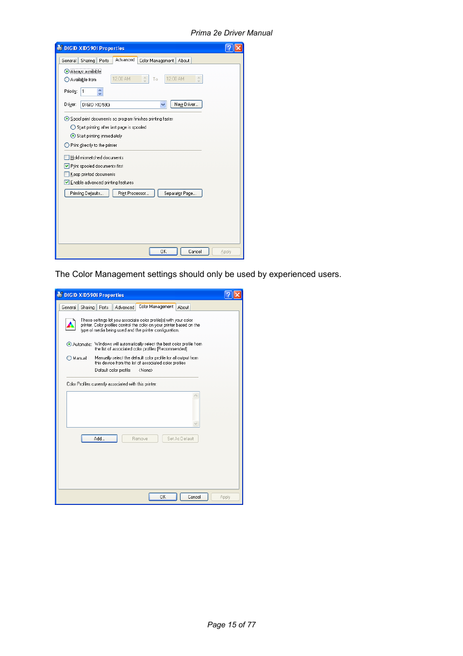 Prima MAGICARD 2e User Manual | Page 15 / 77